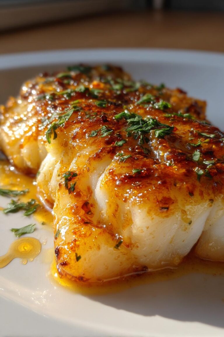 baked honey marinated cod