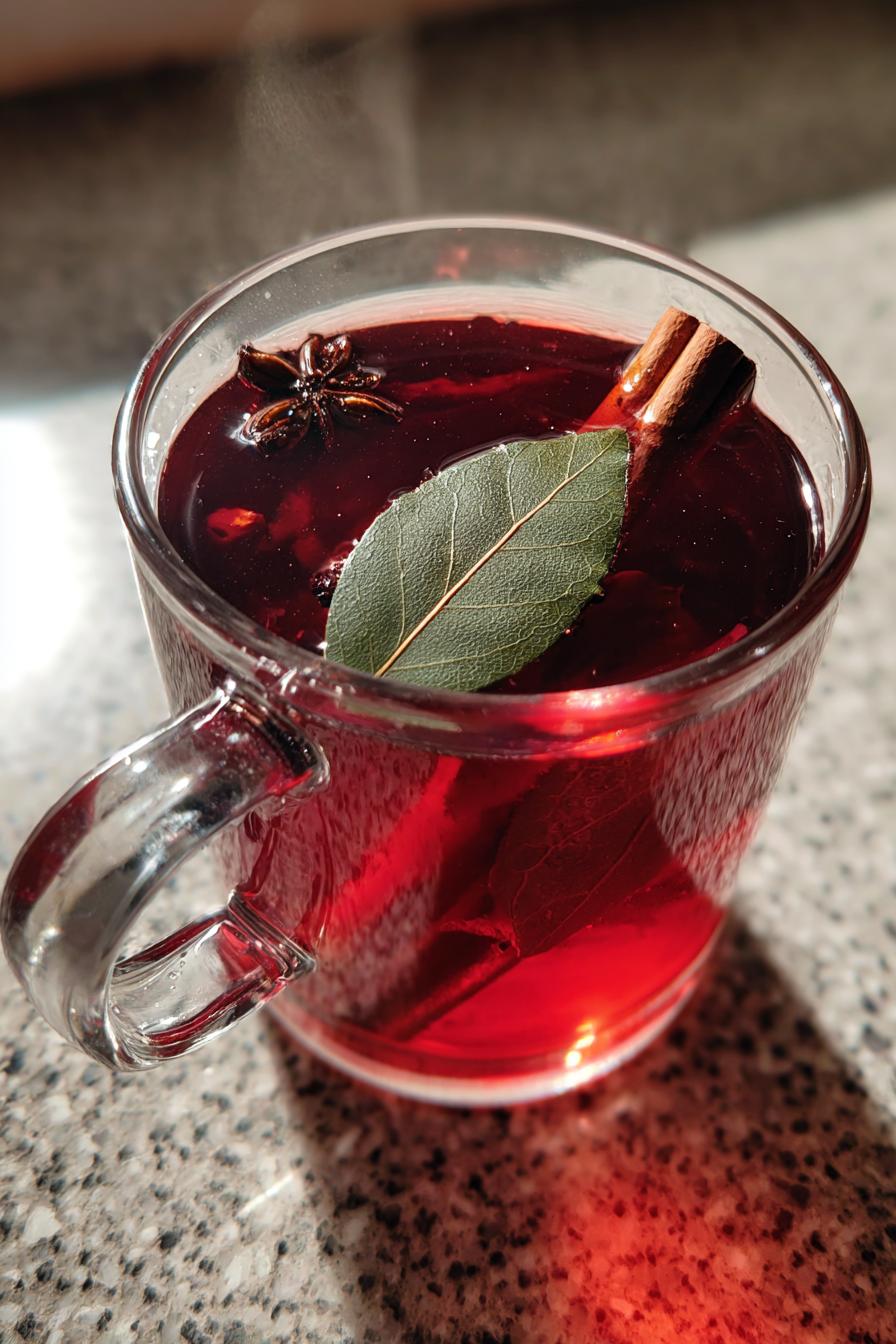 This is the magical tea of Bay Leaf, Clove, Cinnamon, and Hibiscus that every woman needs. - detail 2