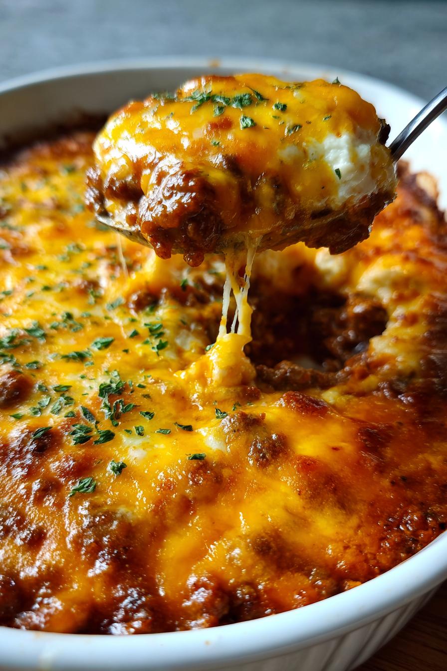 baked beans ground beef casserole - detail 1