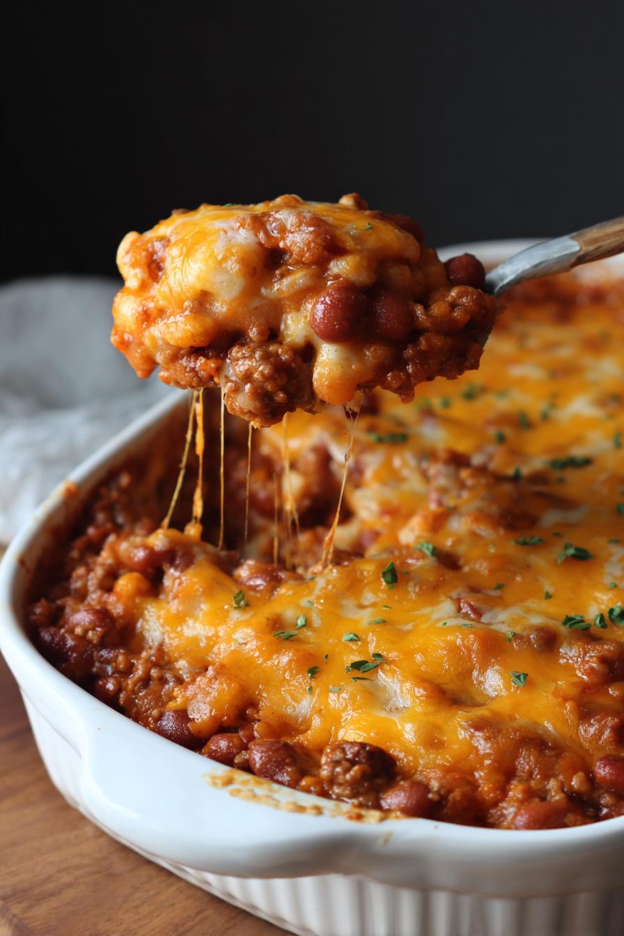 baked beans ground beef casserole - detail 2