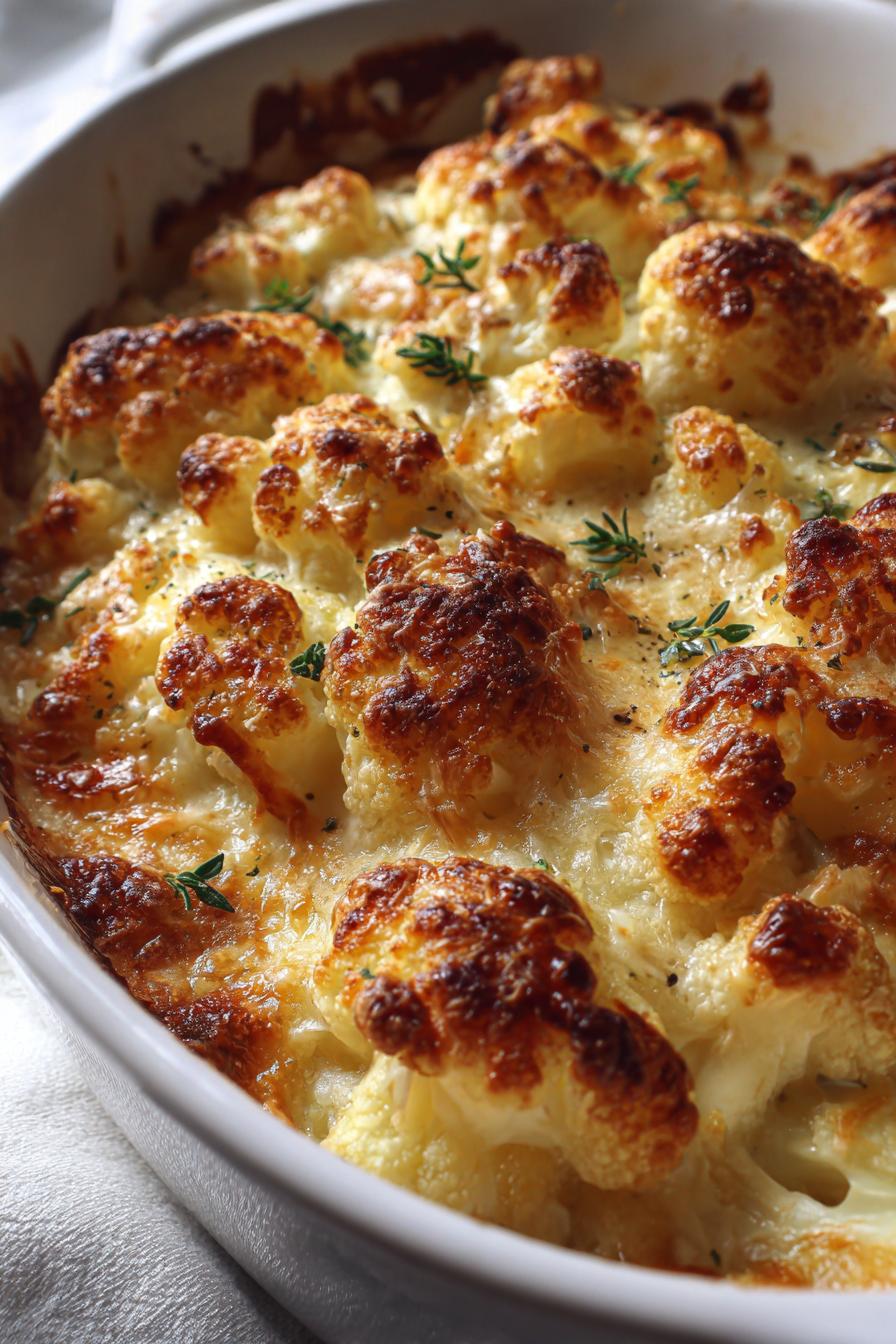 cauliflower gratin gruyere thyme