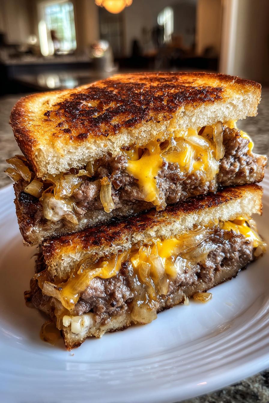 cheesy patty melts