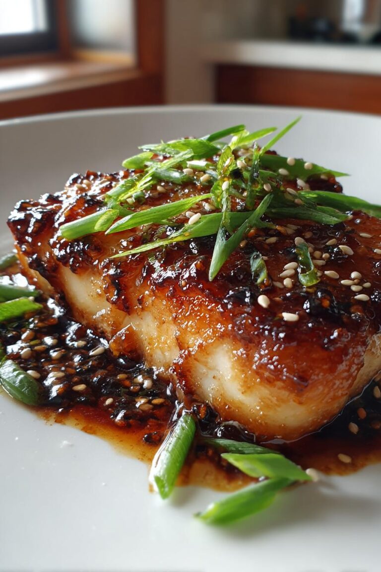 ginger soy glazed cod