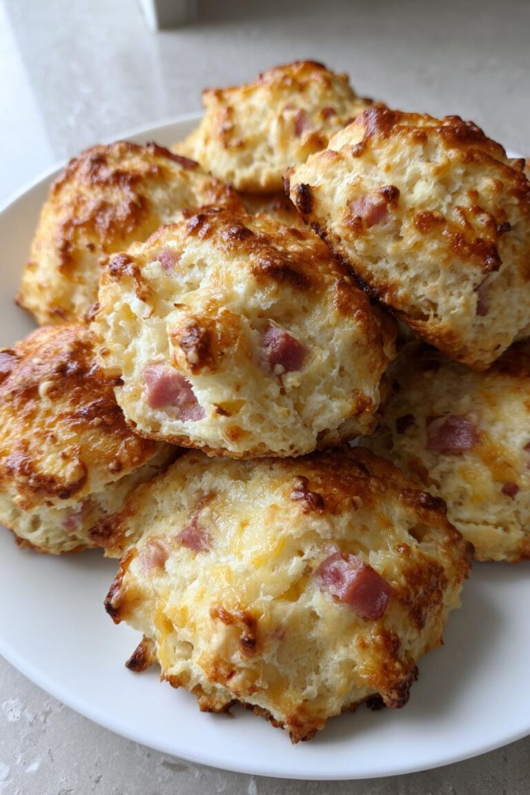 ham cheese butter biscuits