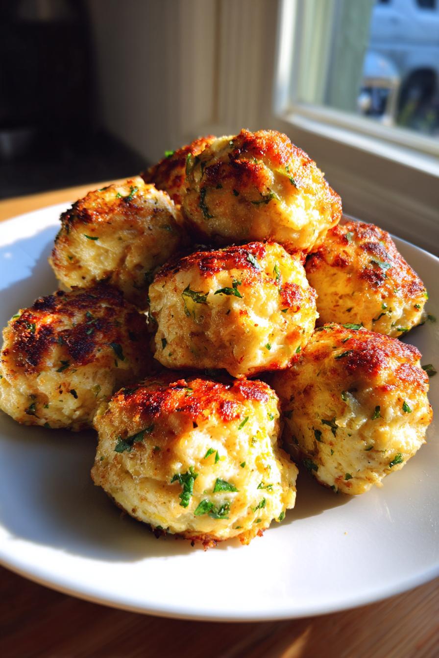 lemon chicken ricotta meatballs