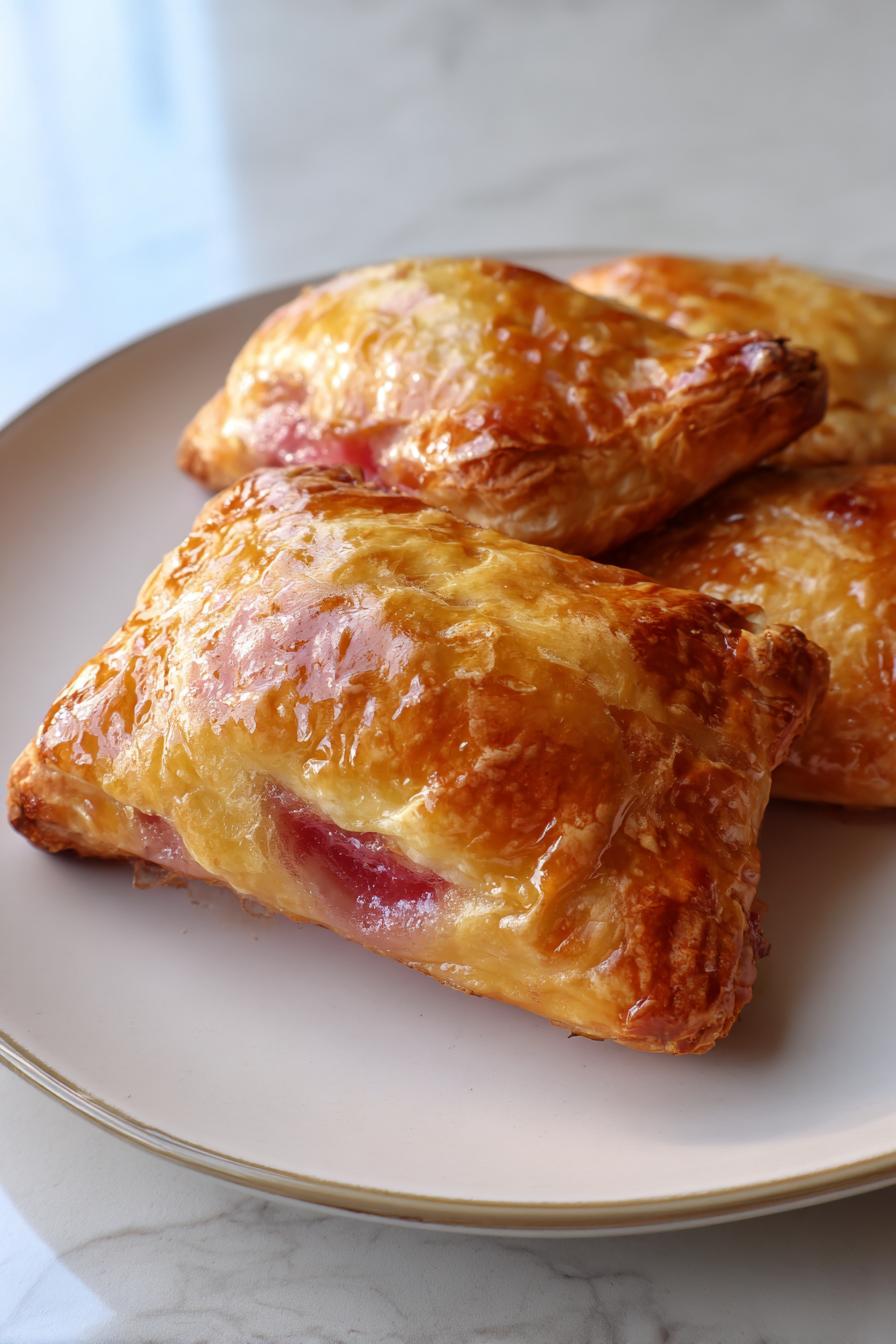 rhubarb puff tart pockets - detail 2