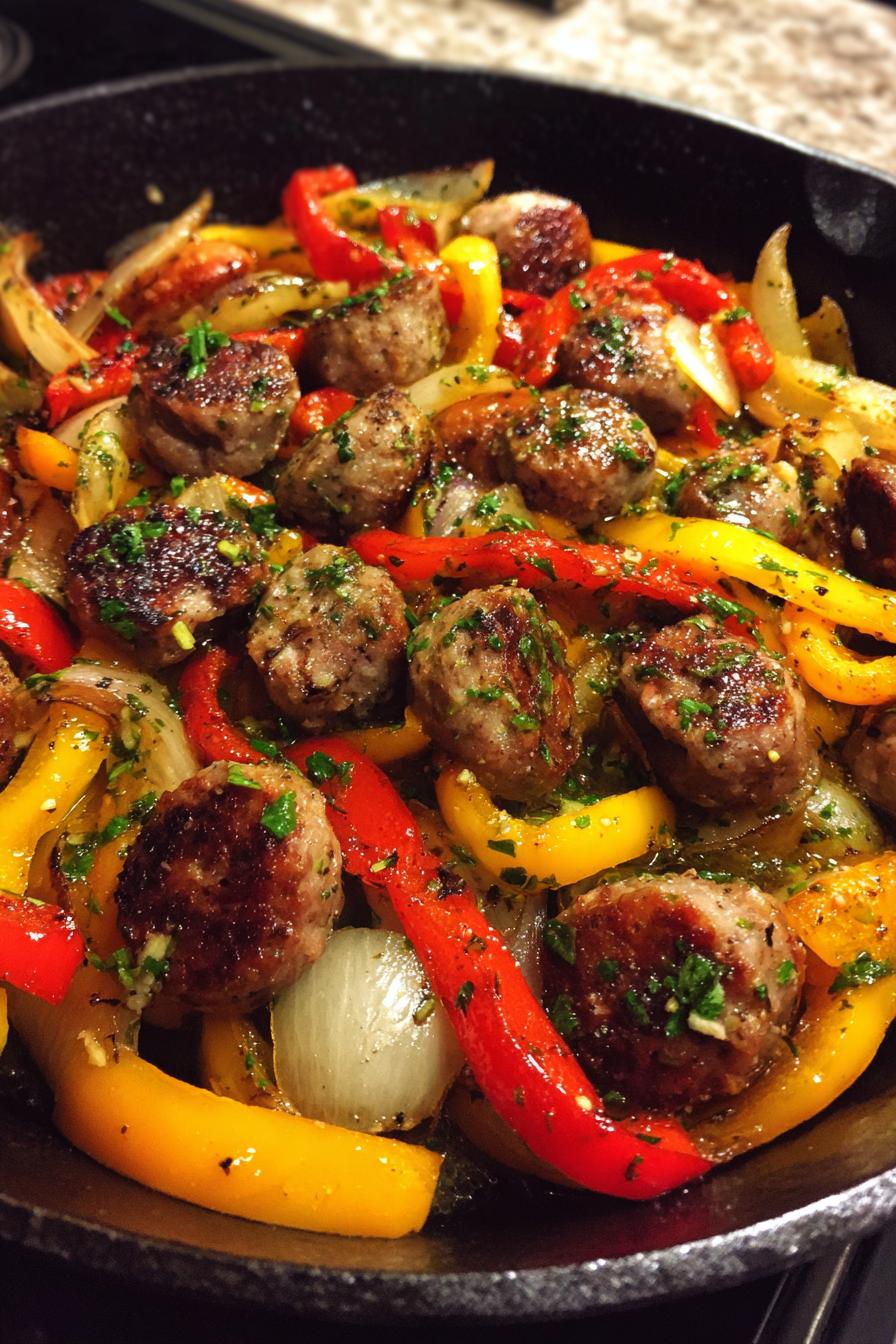 sausage and peppers skillet - detail 1