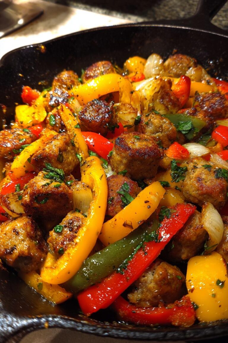 sausage and peppers skillet