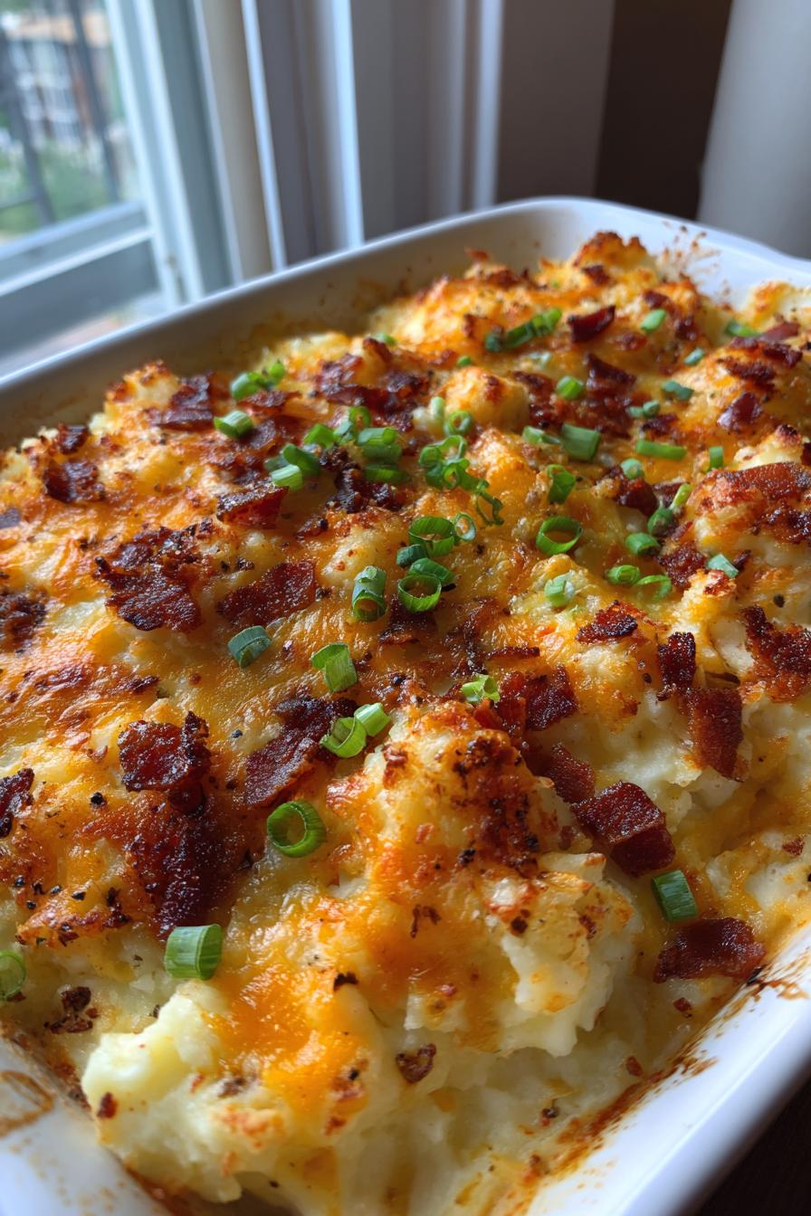pioneer woman twice baked potato casserole - detail 2