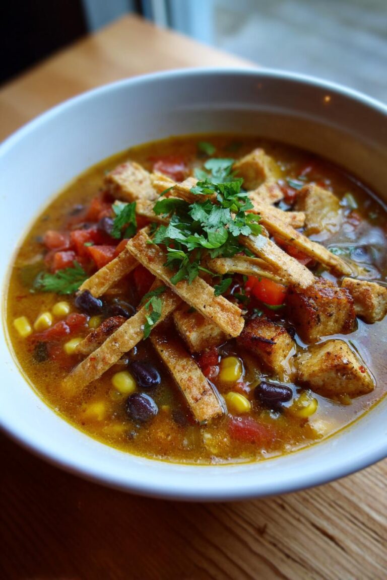 stove top chicken tortilla soup